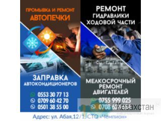 Промывка и ремонт автопечки Ремонт гидравлики, ходовой части и двигателей Бишкек